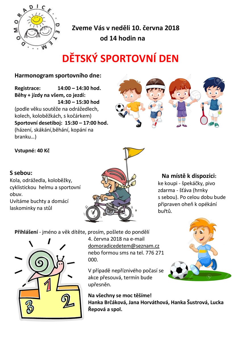 Pozvánka na Sportovní den